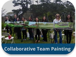 Collaborative Team Painting Team Building